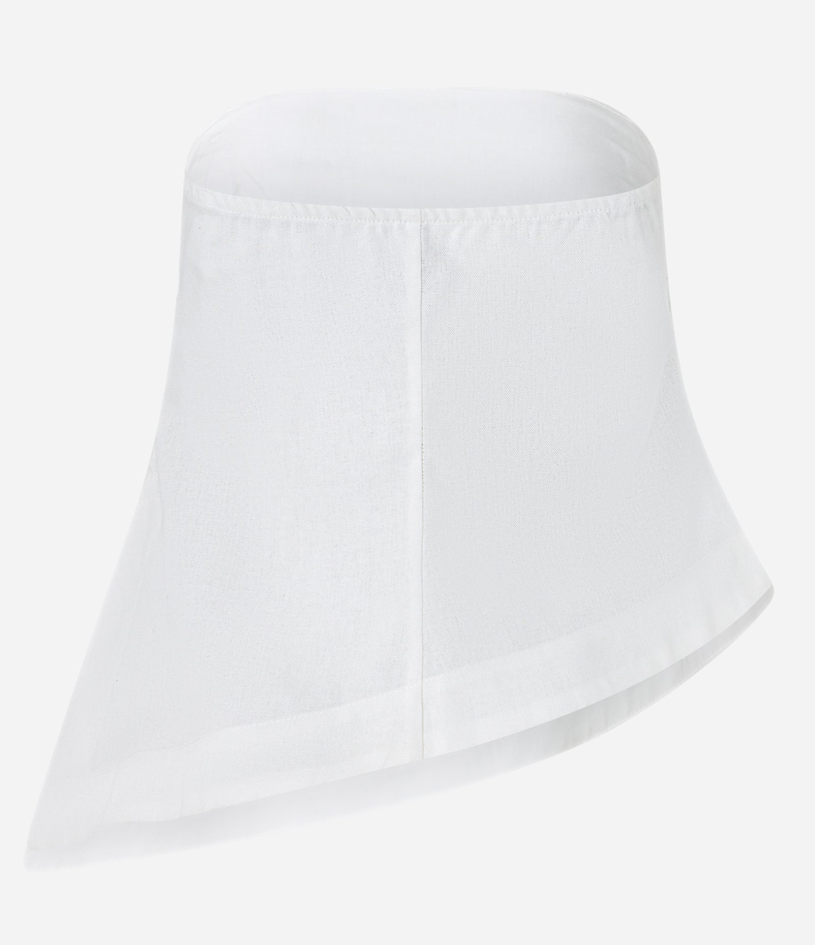 Blusa em Viscolinho Tomara que Caia e Barra Assimétrica Branco 6