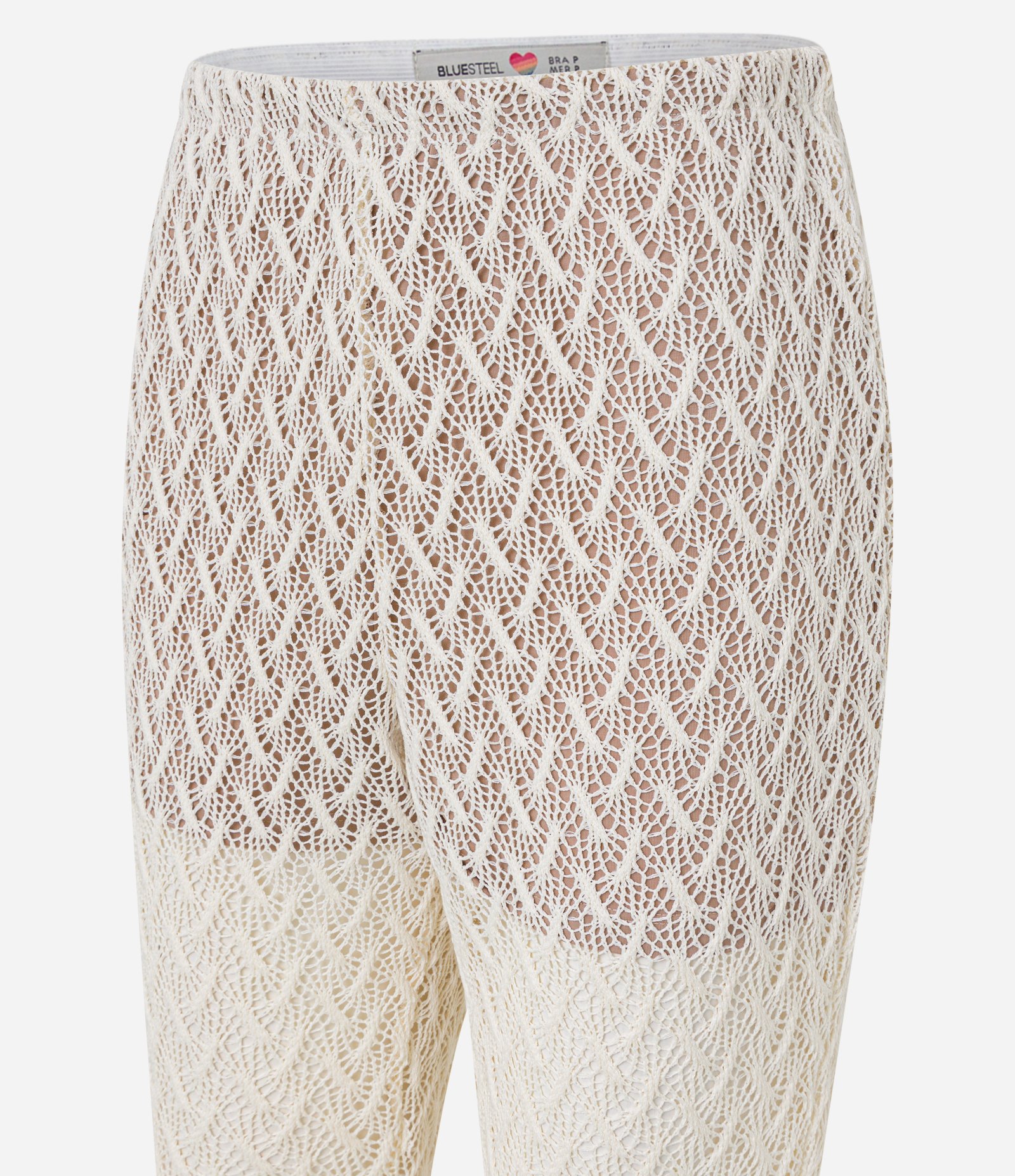 Calça Reta em Renda com Ponto Aberto 6
