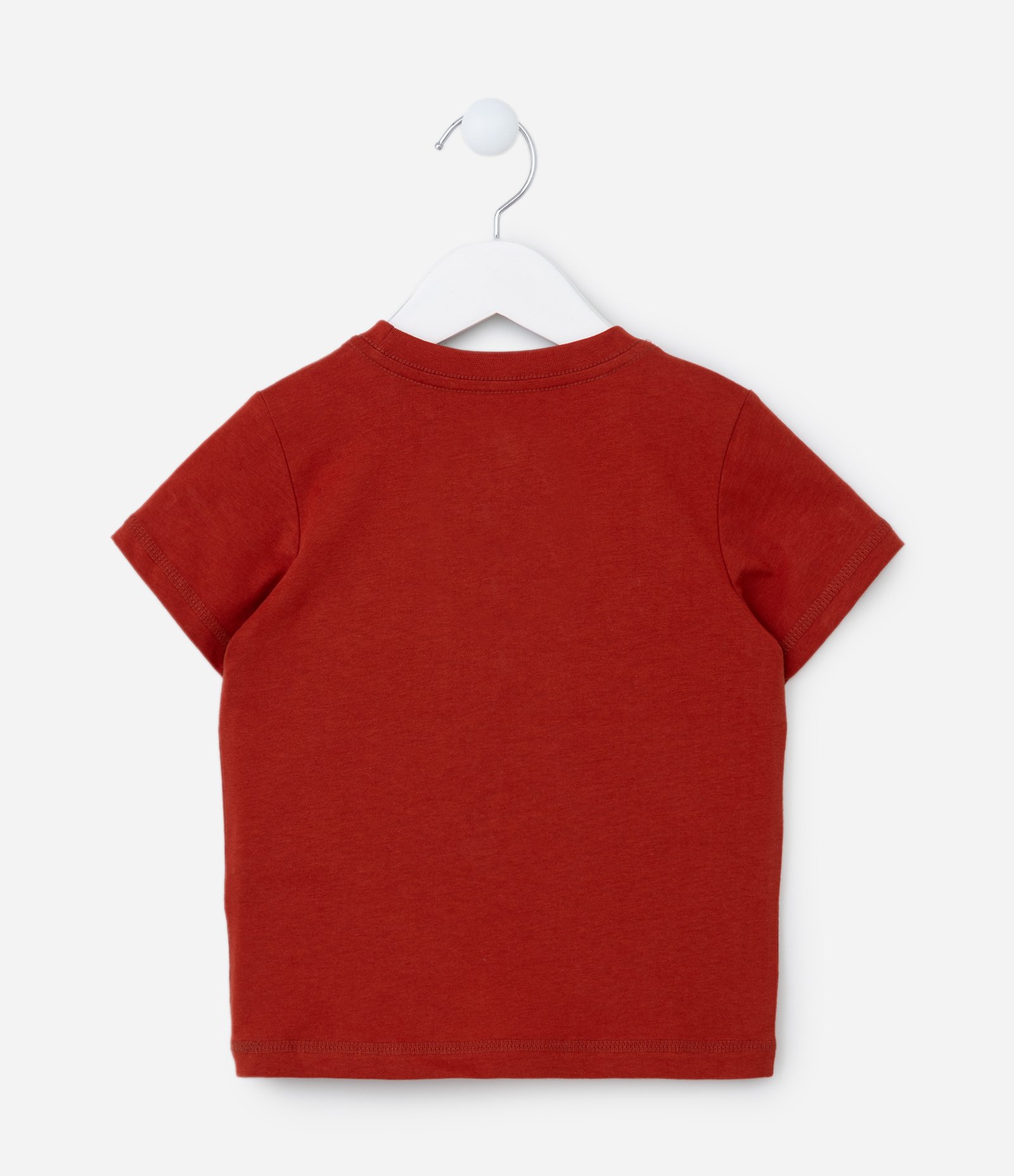 Camiseta Infantil com Bolsinho - Tam 1 a 5 Anos Vermelho 2