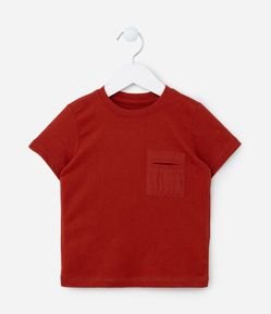 Camiseta Infantil com Bolsinho - Tam 1 a 5 Anos