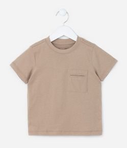 Camiseta Infantil com Bolsinho - Tam 1 a 5 Anos