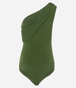 Body Ombro Só em Algodão com Franzidos