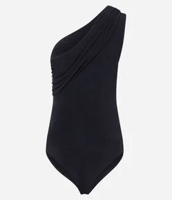 Body Ombro Só em Algodão com Franzidos