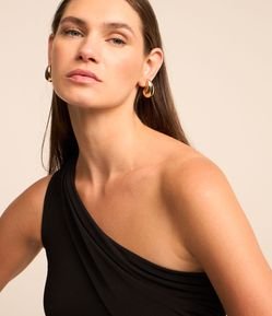 Body Ombro Só em Algodão com Franzidos