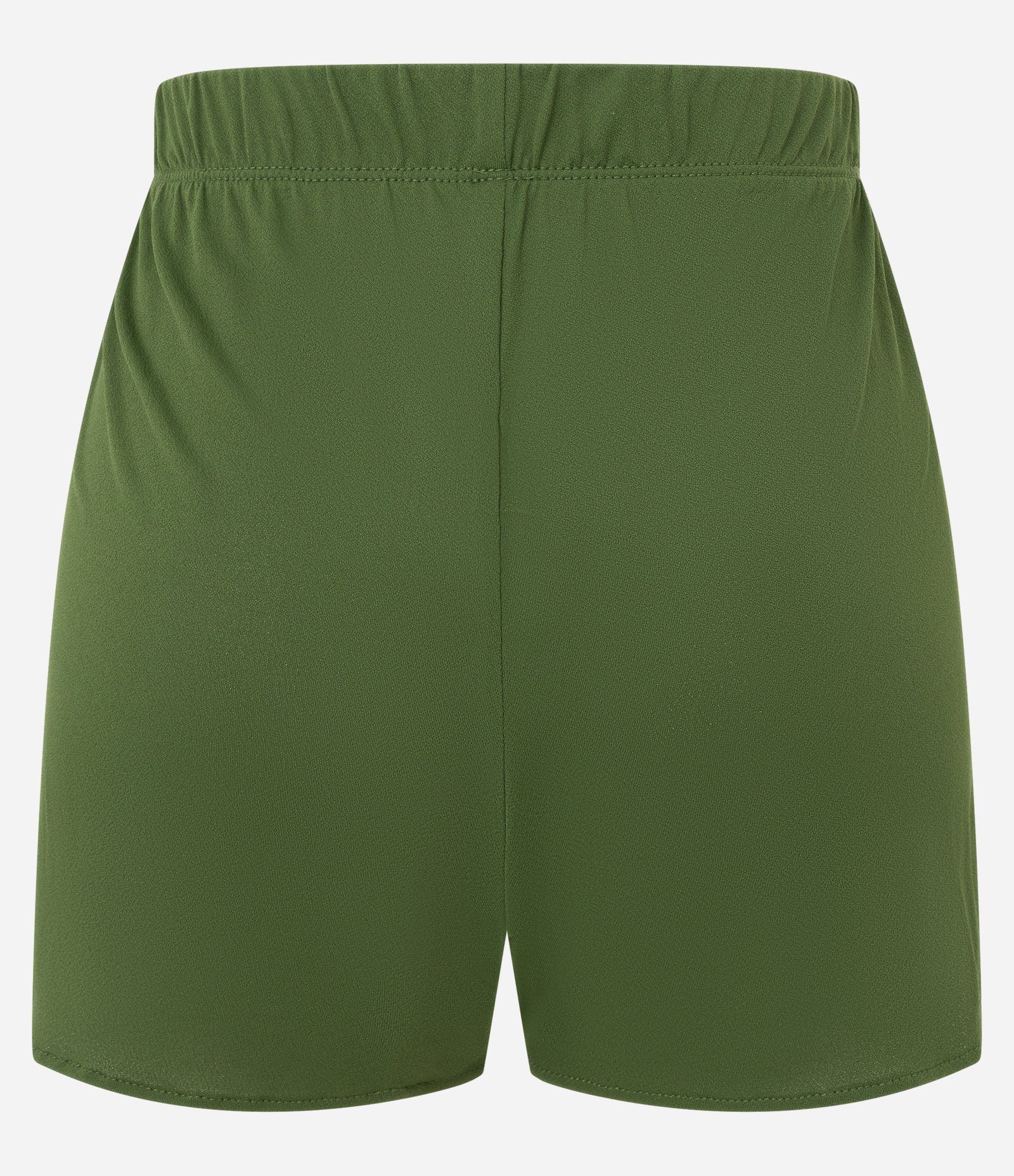 Saída de Praia Short Básico em Crepe com Cós Elástico Verde 6