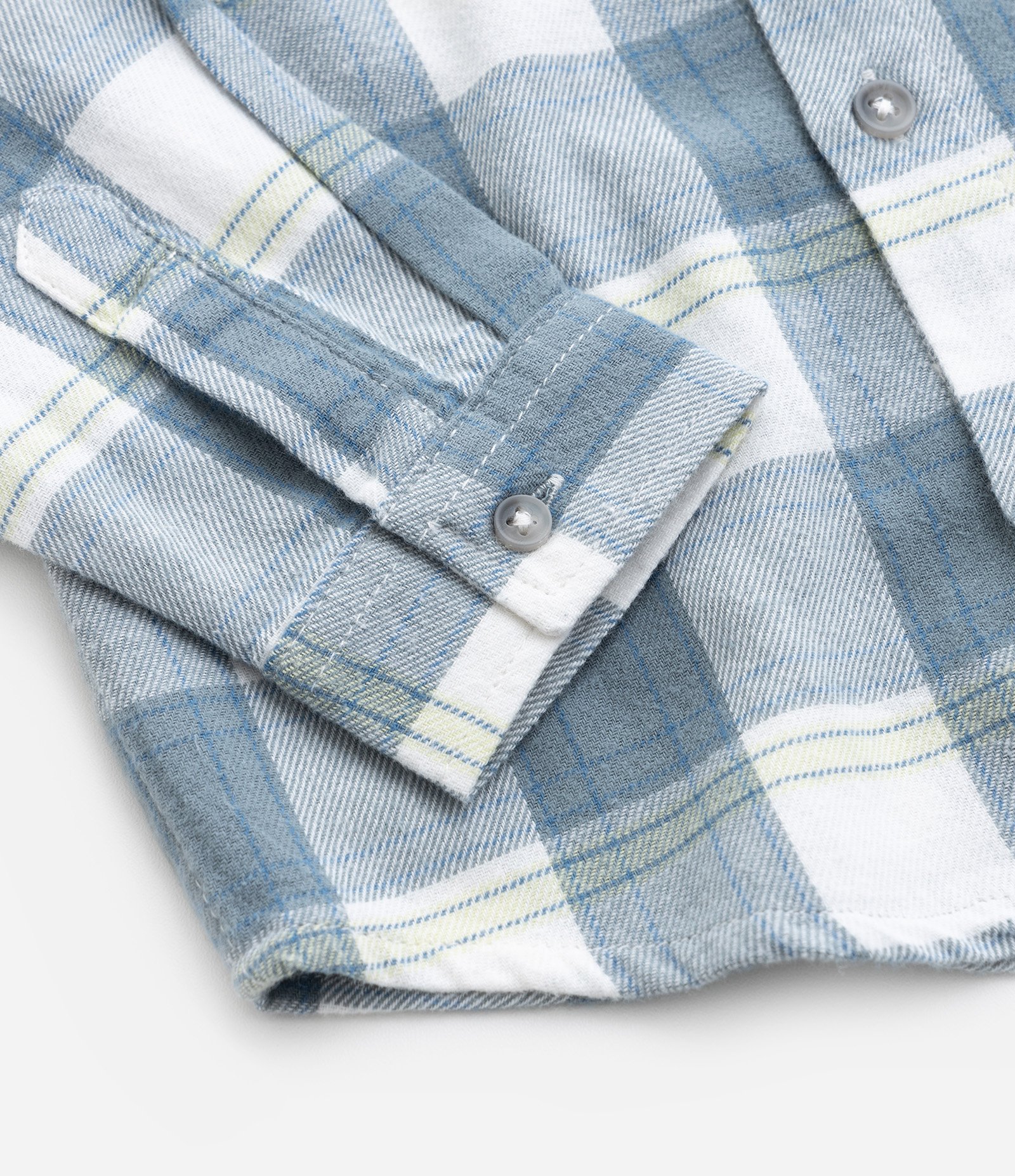 Camisa Infantil em Flanela com Estampa Xadrez - Tam 1 a 5 Anos Azul 4