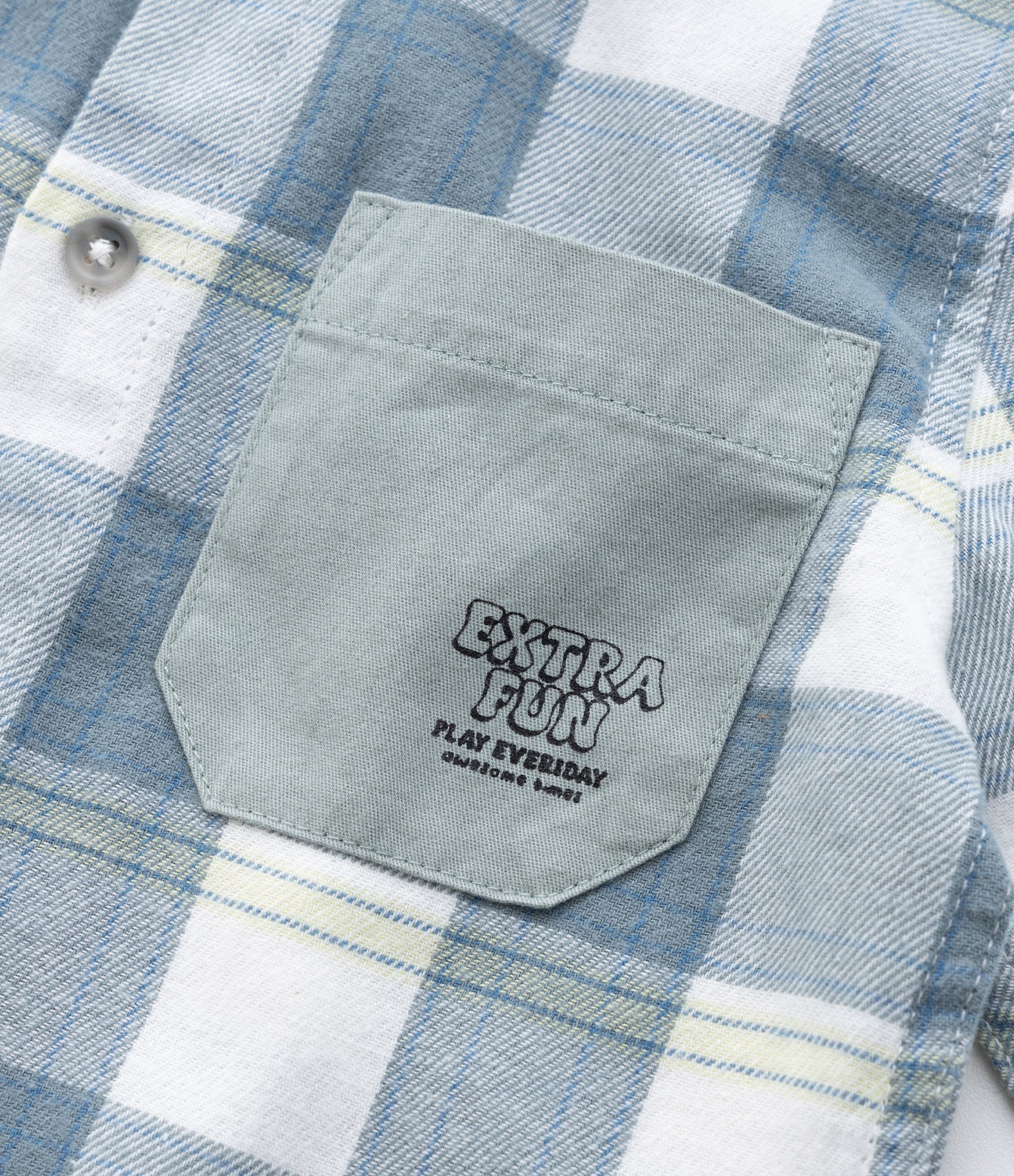 Camisa Infantil em Flanela com Estampa Xadrez - Tam 1 a 5 Anos Azul 5