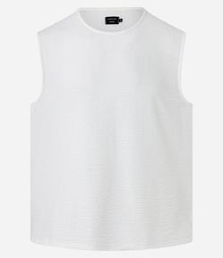 Regata Machão Oversized com Textura