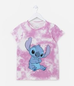 Camiseta Infantil com Estampa do Stitch - Tam 5 a 14 Anos