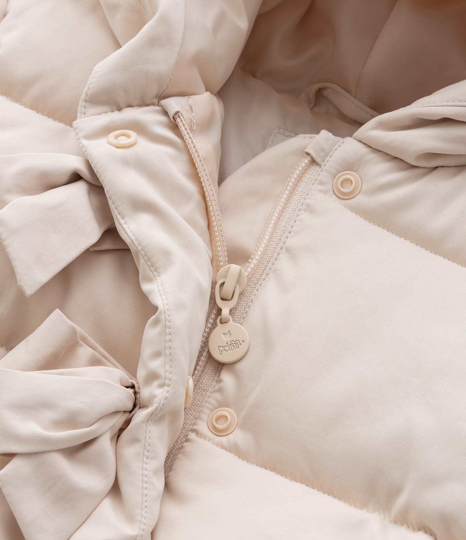 Jaqueta Pesada Infantil com Lacinhos e Capuz - Tam 1 a 5 anos Rosa 5