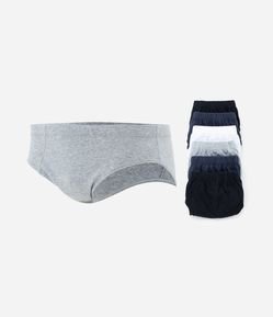 Kit 07 Cuecas Selene Slip em Algodão
