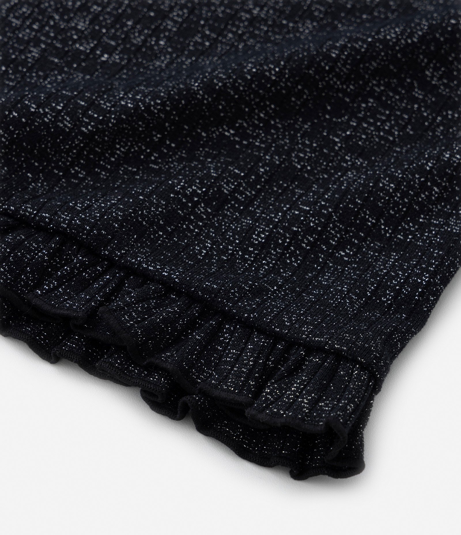 Calça Infantil Metalizada com Babadinho na Barra - Tam 1 a 5 anos Preto 4