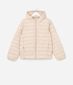 Jaqueta Puffer Infantil em Microfibra - Tam 5 a 14 Anos
