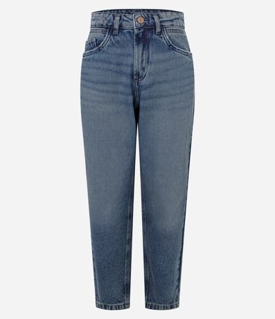 Calça Mom em Jeans com Cintura Alta Calça Mom em Jeans com Cintura Alta