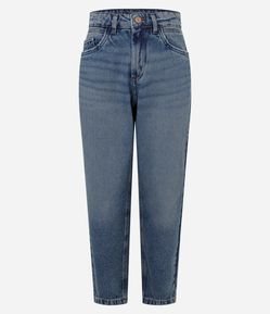 Calça Mom em Jeans com Cintura Alta