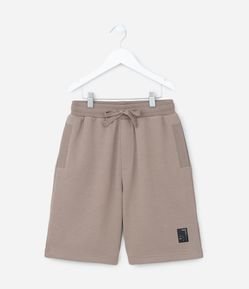 Bermuda Infantil em Moletom com Bolsinho - Tam 5 a 14 Anos