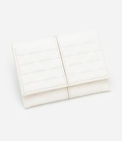 Carteira Envelope em PU com Costura Aparente