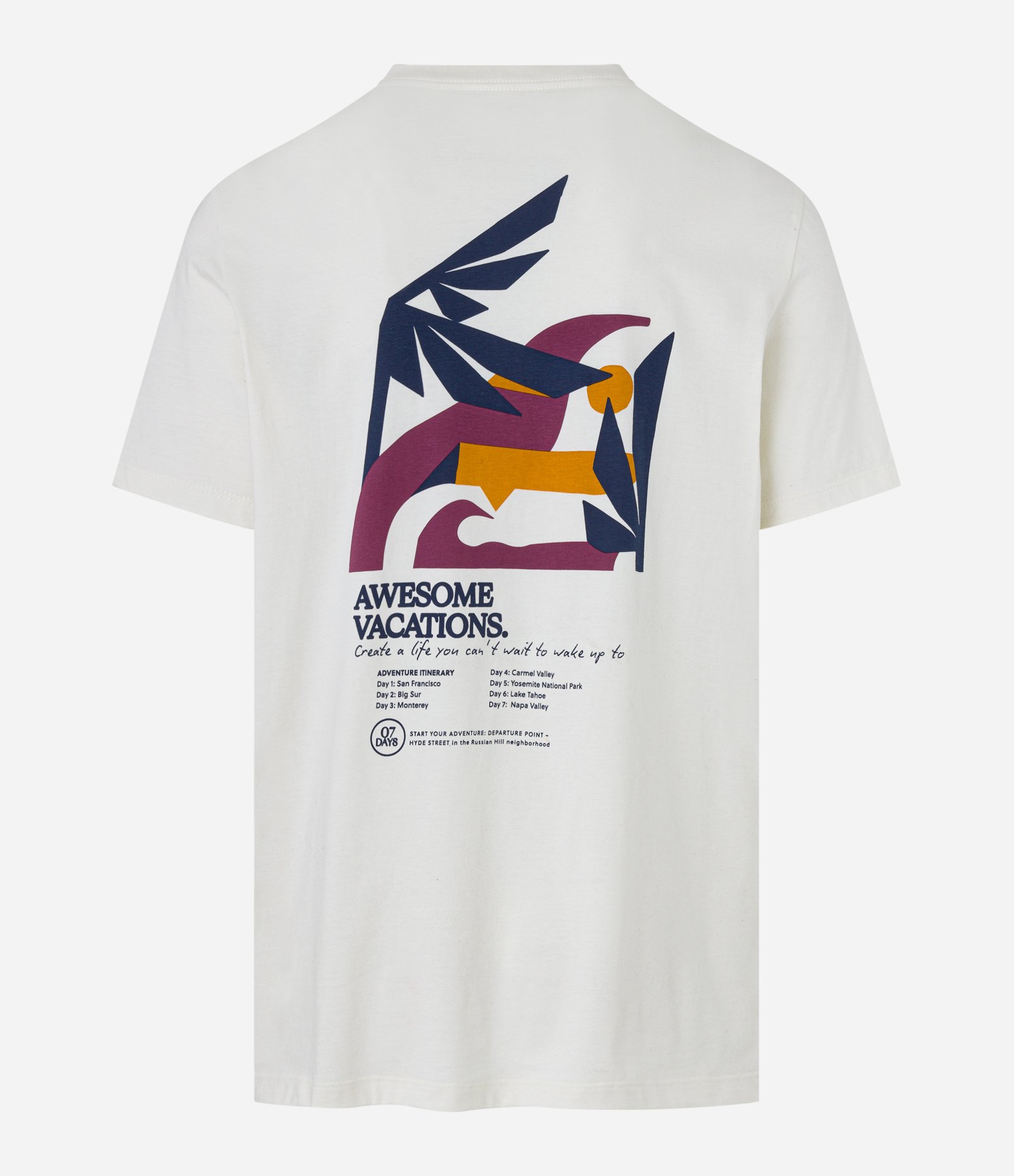 Camiseta Comfort em Algodão com Estampa Branco 5