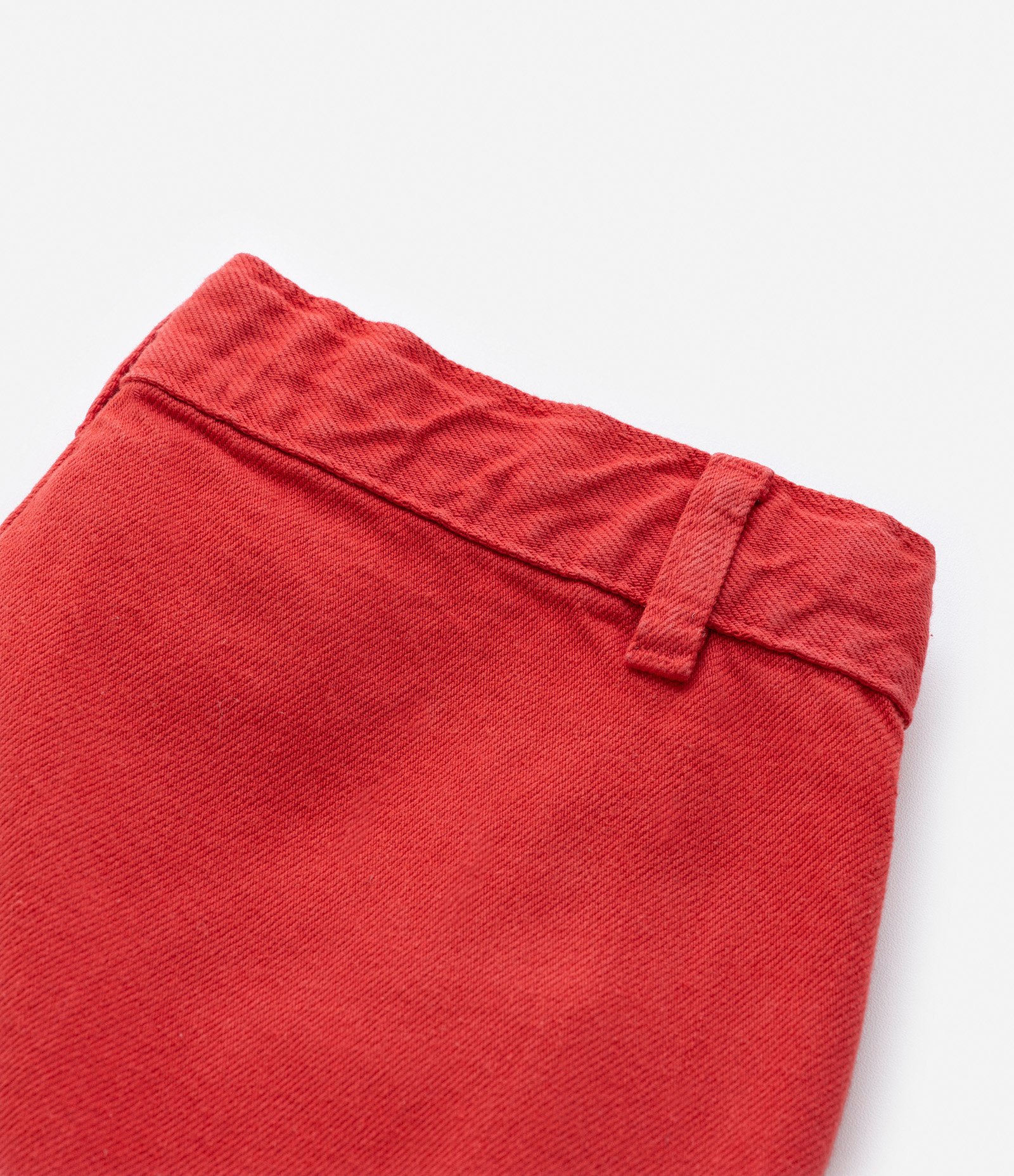 Calça Infantil em Jeans com Bolsos Cargo - Tam 5 A 14  Anos Vermelho 6