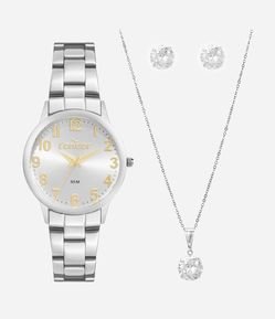 Kit Relógio Condor Feminino Analógico 