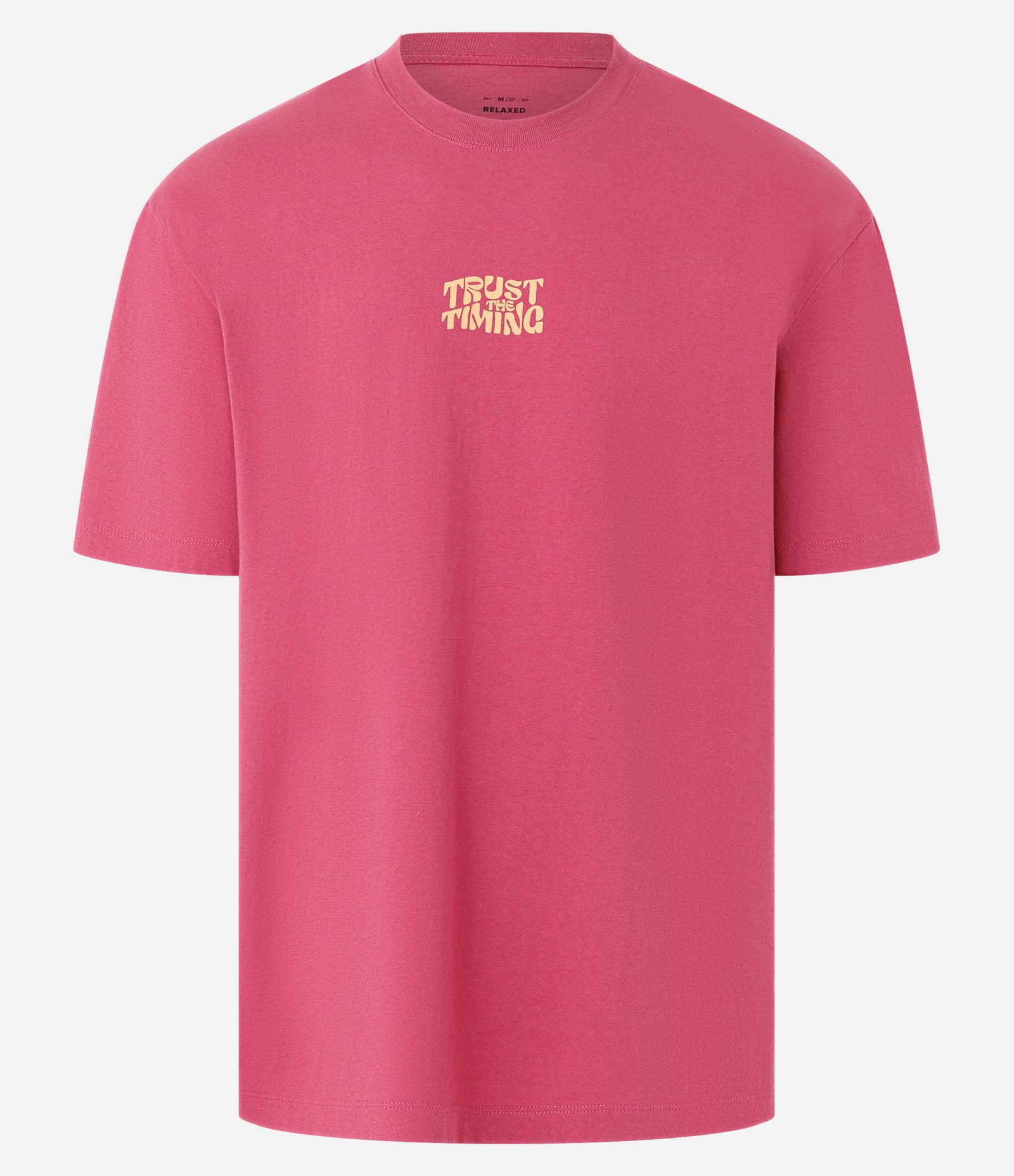Camiseta Relaxed em Algodão com Estampa Lettering Rosa 4