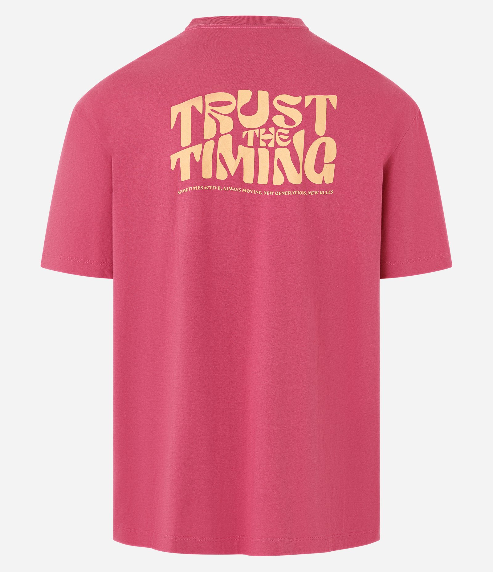 Camiseta Relaxed em Algodão com Estampa Lettering Rosa 5