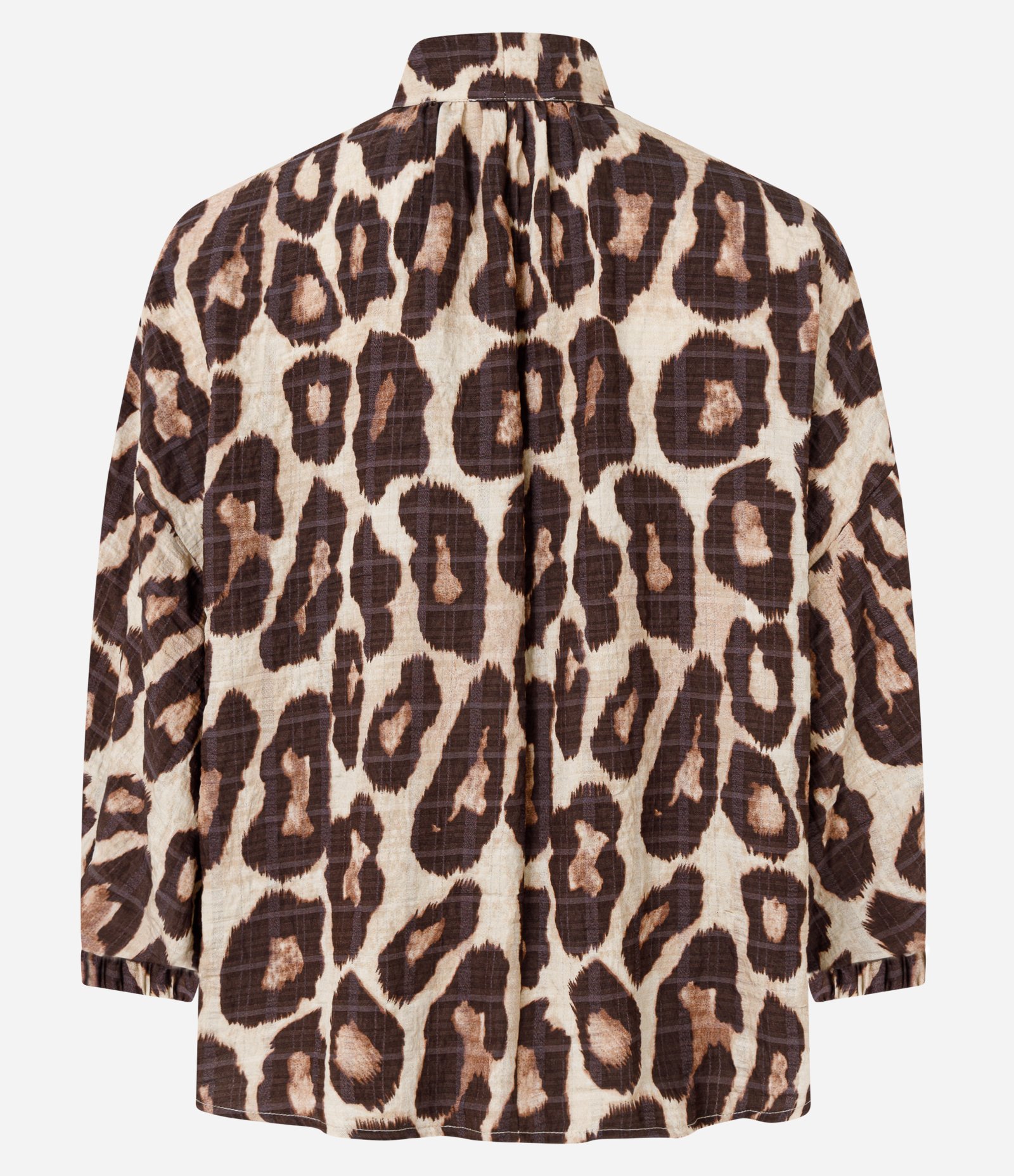 Blusa em Voil com Estampa Animal Print Marrom 12