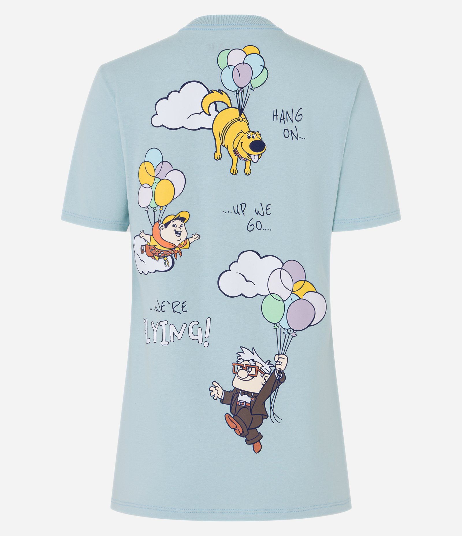 Camiseta Alongada em Algodão com Estampa Up Altas Aventuras Azul 4