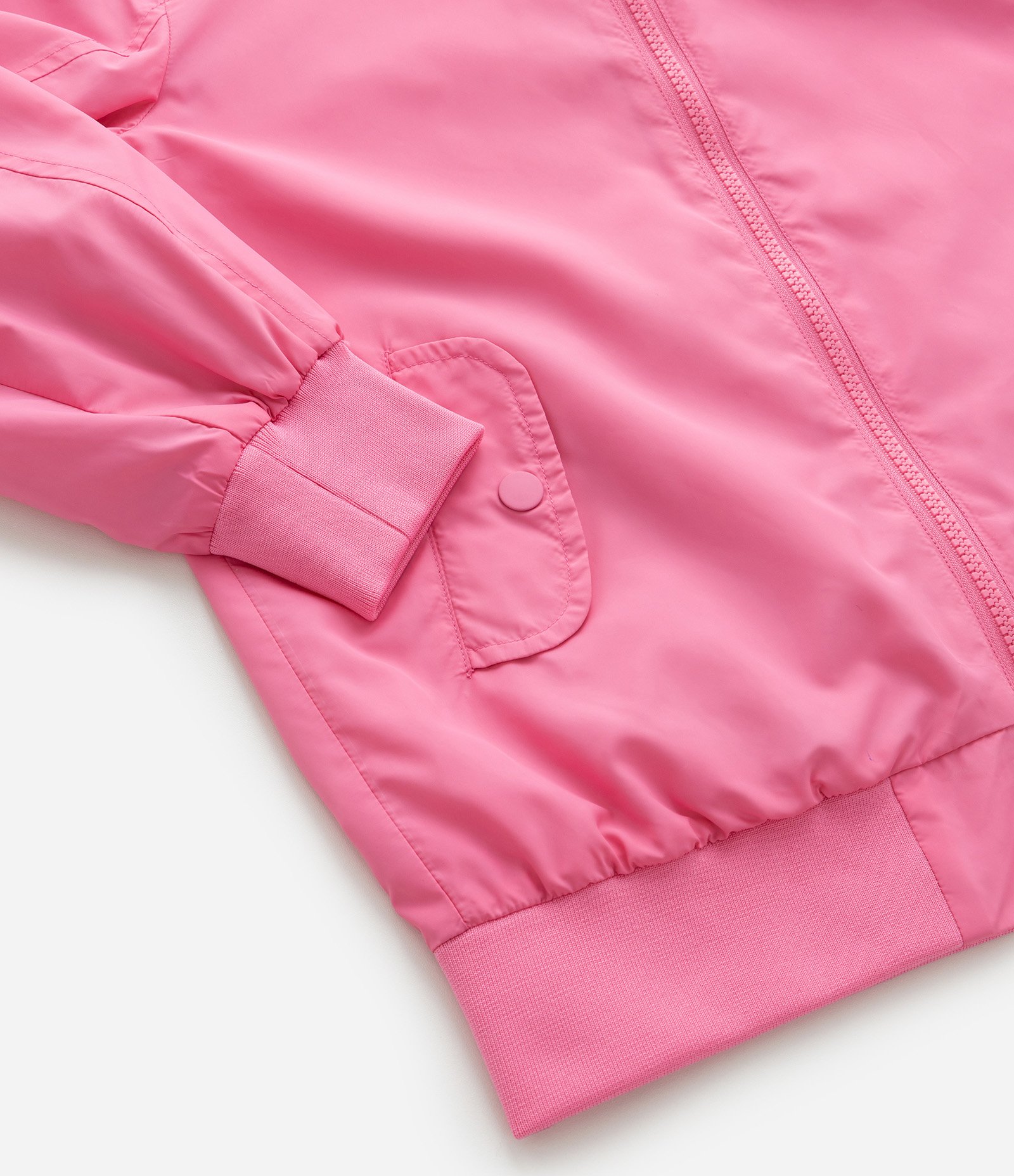 Jaqueta Quebra Vento Infantil com Capuz - Tam 5 a 14 Anos Rosa 3