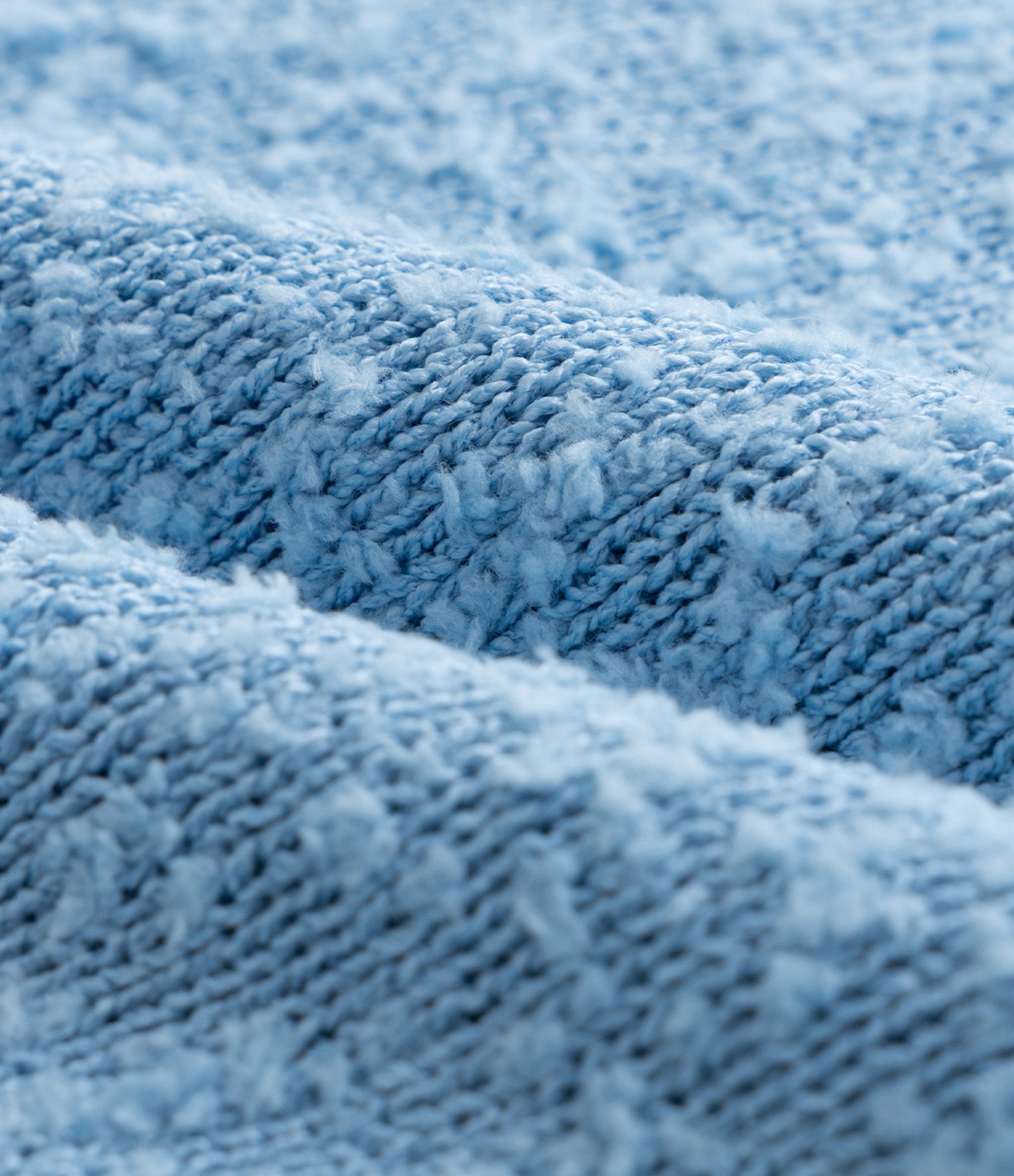 Suéter Curto Infantil em Tricô com Textura - Tam 5 a 14 Anos Azul 3