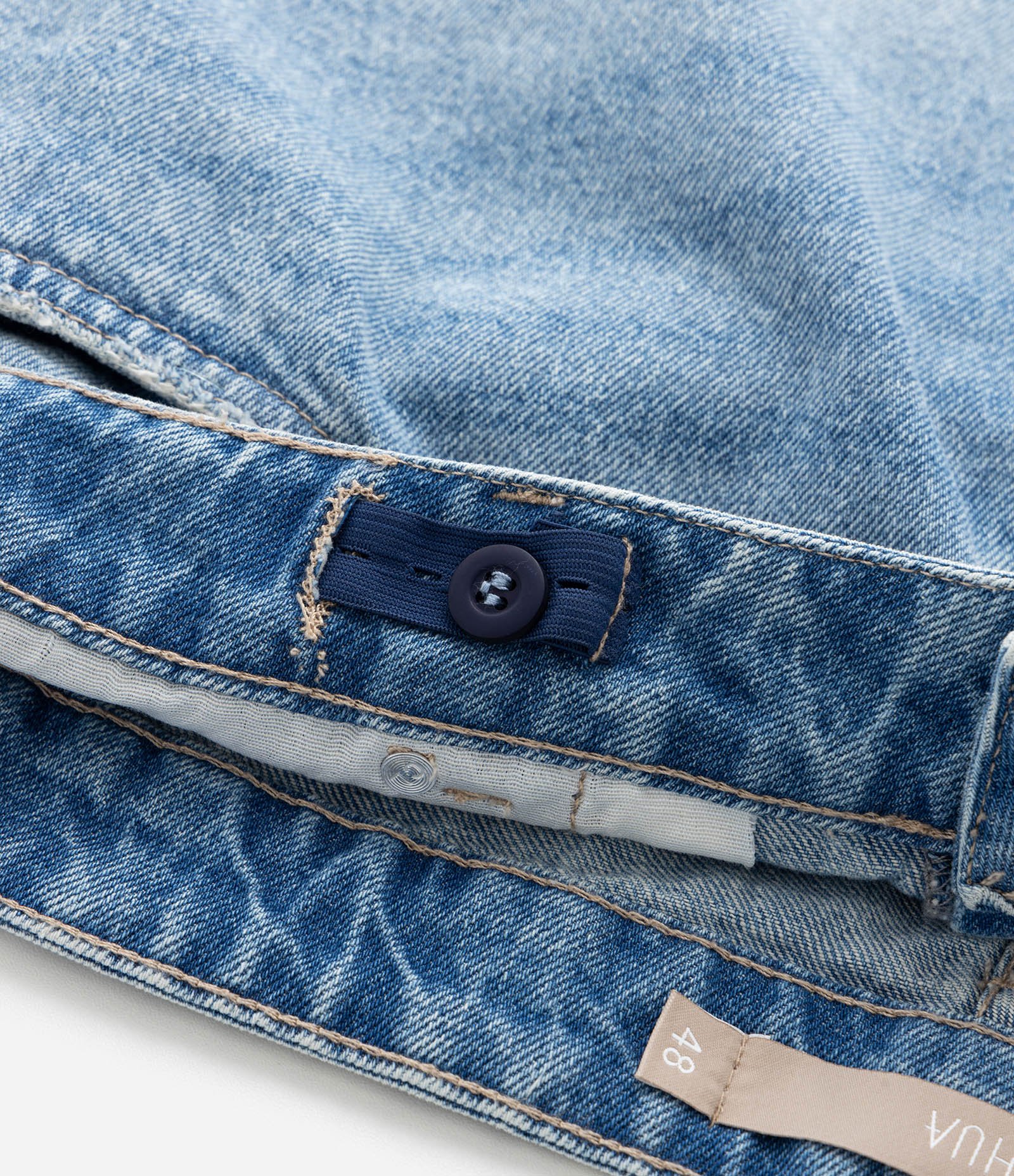 Short Boyfriend em Jeans com Puídos Curve & Plus Size Azul 7