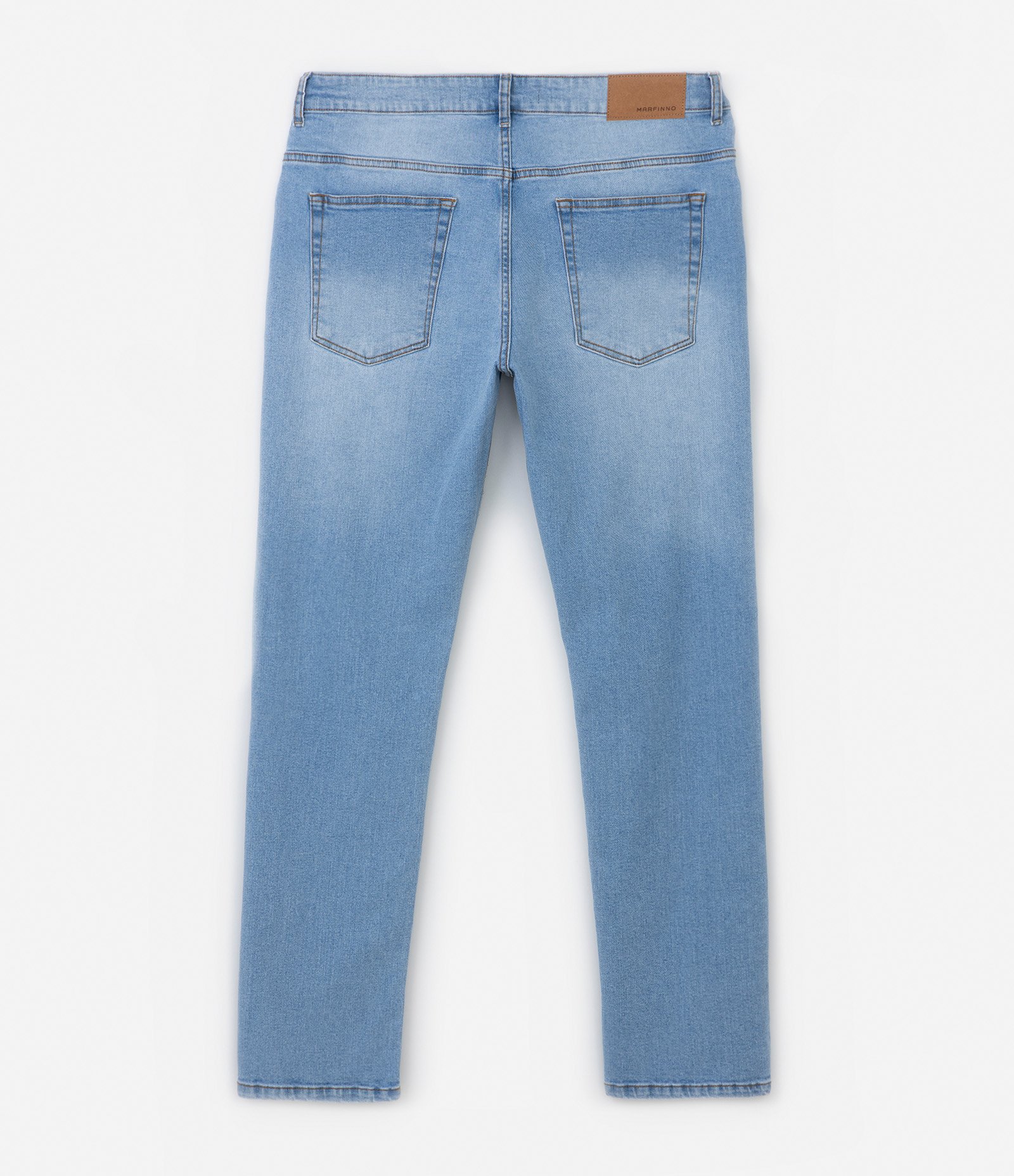 Calça Slim em Jeans com Elastano Azul 6