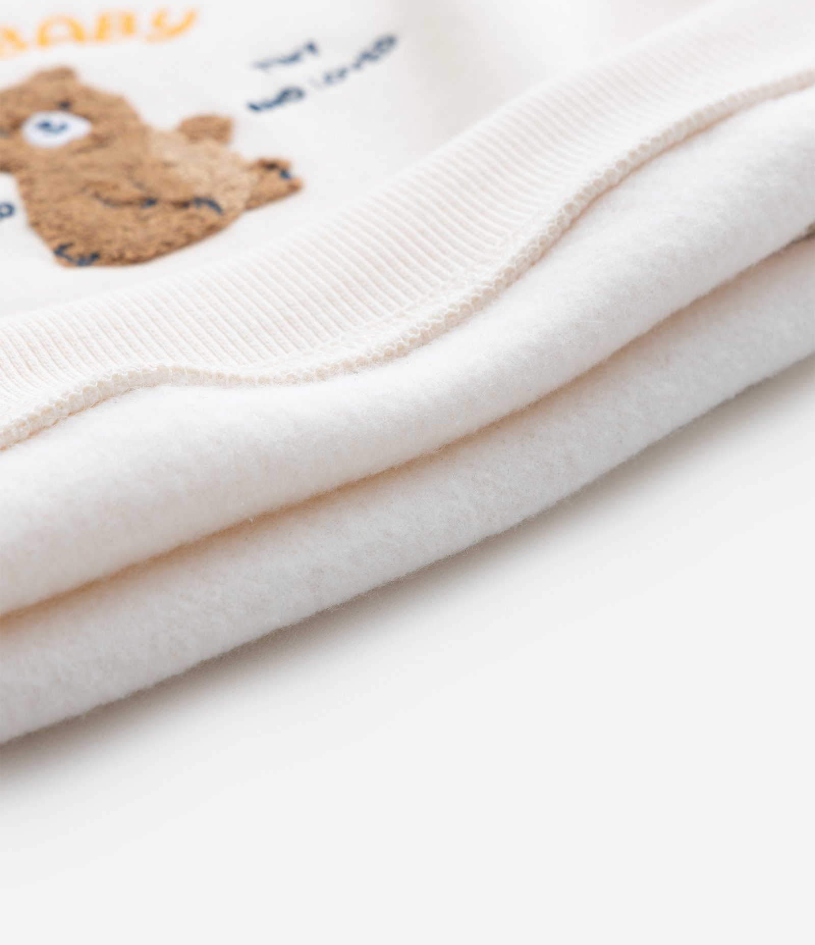 Blusão Infantil Quentinho com Estampa Ursinho - Tam 0 a 18 meses Bege 4