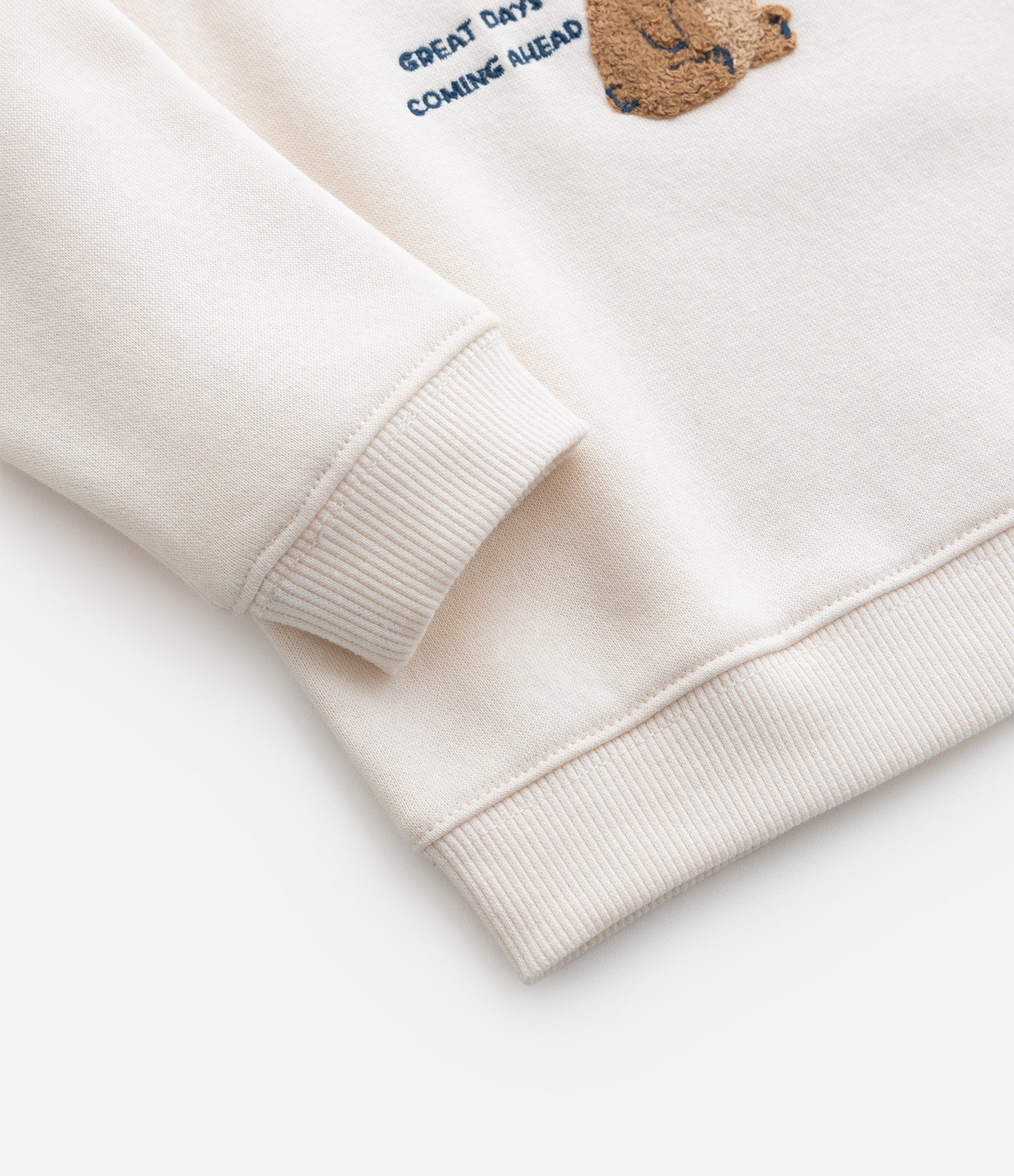 Blusão Infantil Quentinho com Estampa Ursinho - Tam 0 a 18 meses Bege 6