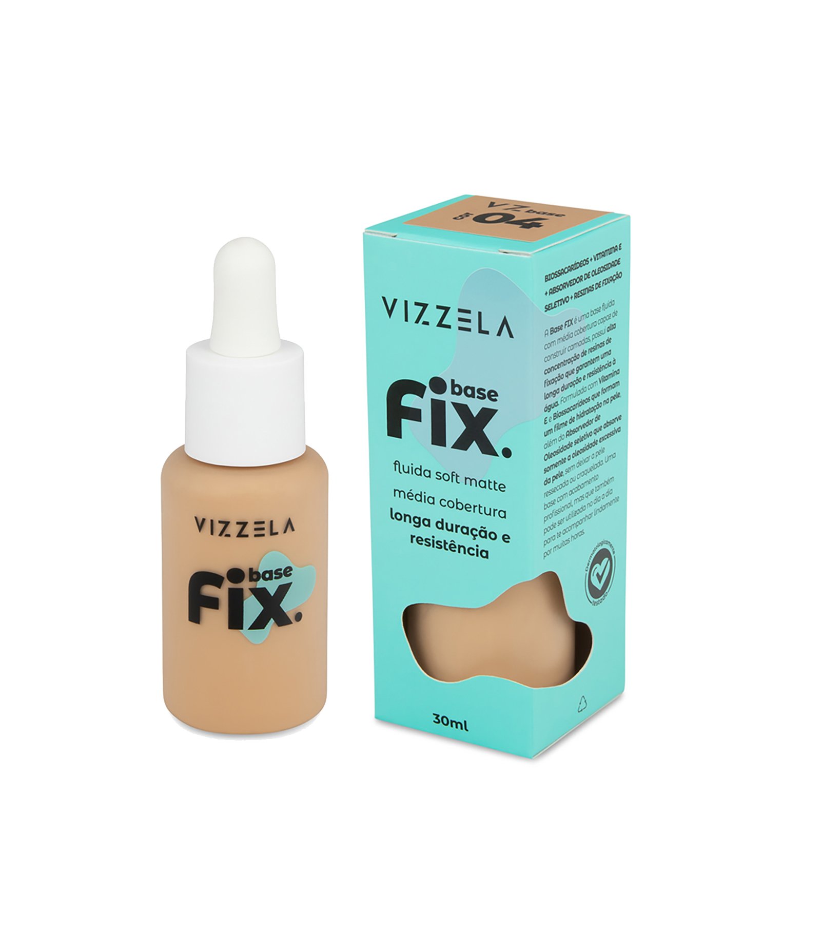 Base Líquida Fix Vizzela  Cor 4 2