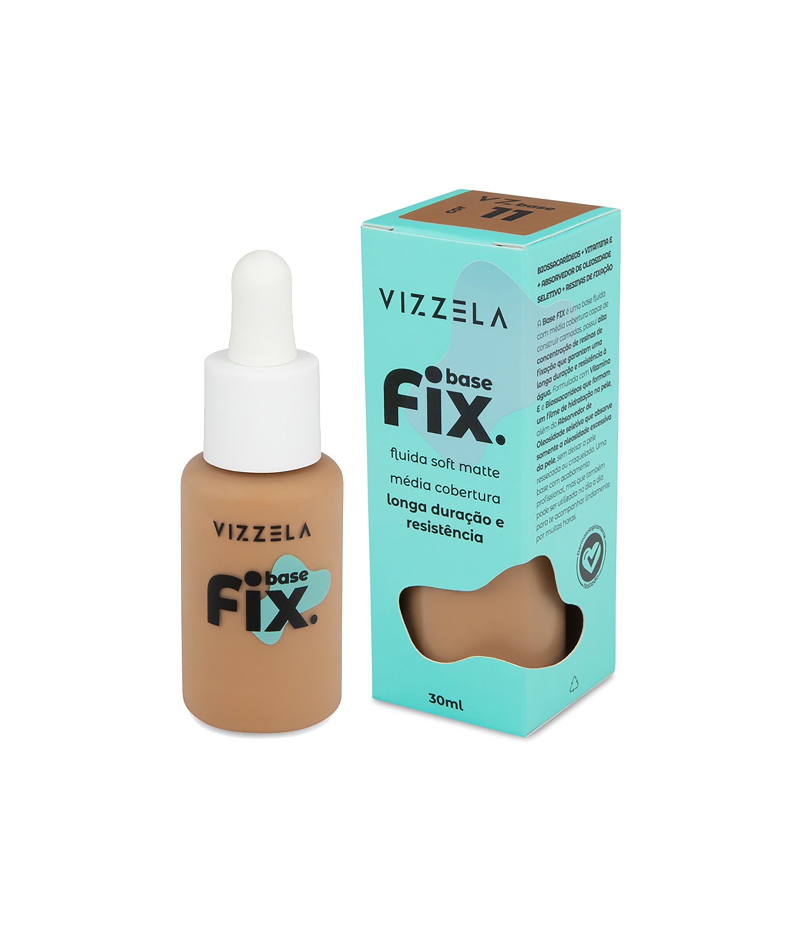 Base Líquida Fix Vizzela  Cor 11 2
