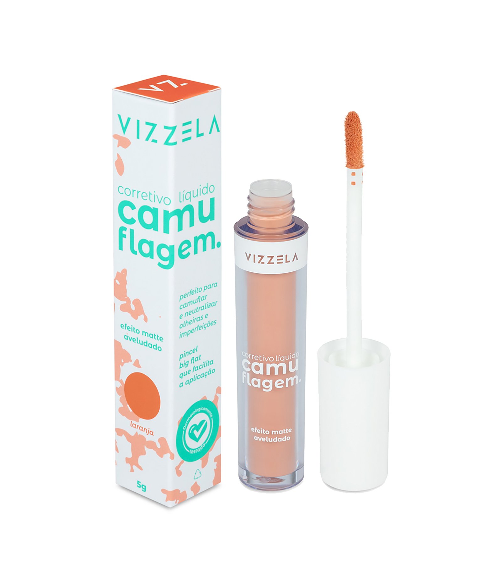 Corretivo Camuflagem Vizzela  Salmao 2