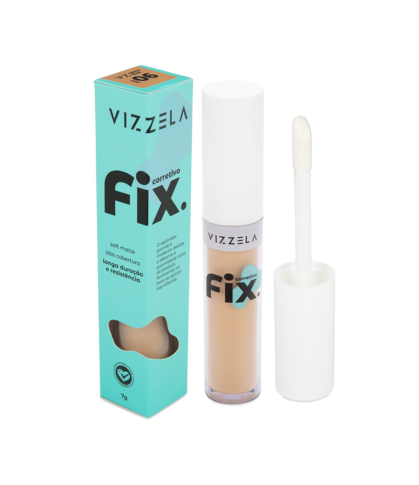 Corretivo Líquido Fix Vizzela  Cor 6 2
