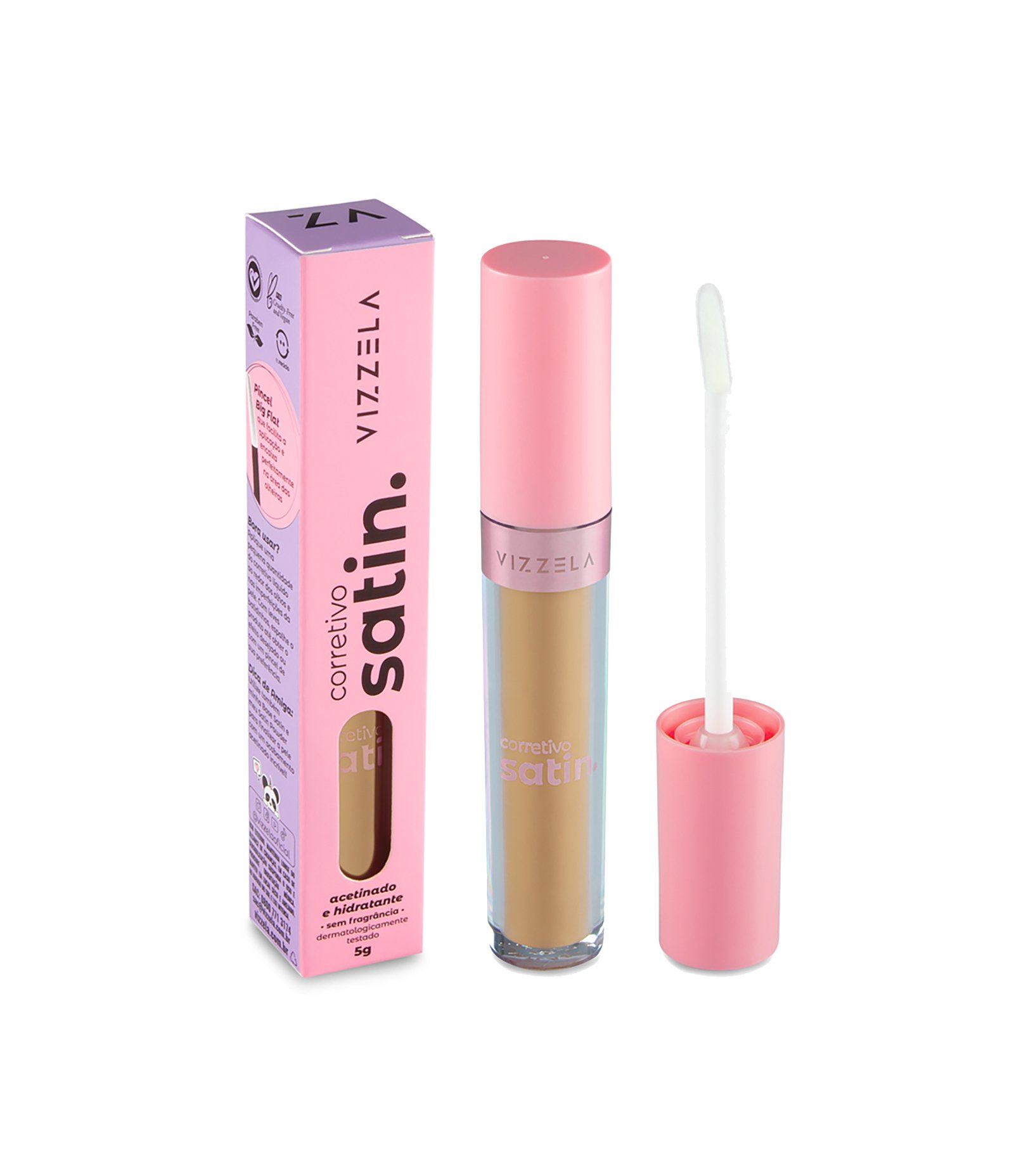 Corretivo Líquido Satin Vizzela Cor 8 2