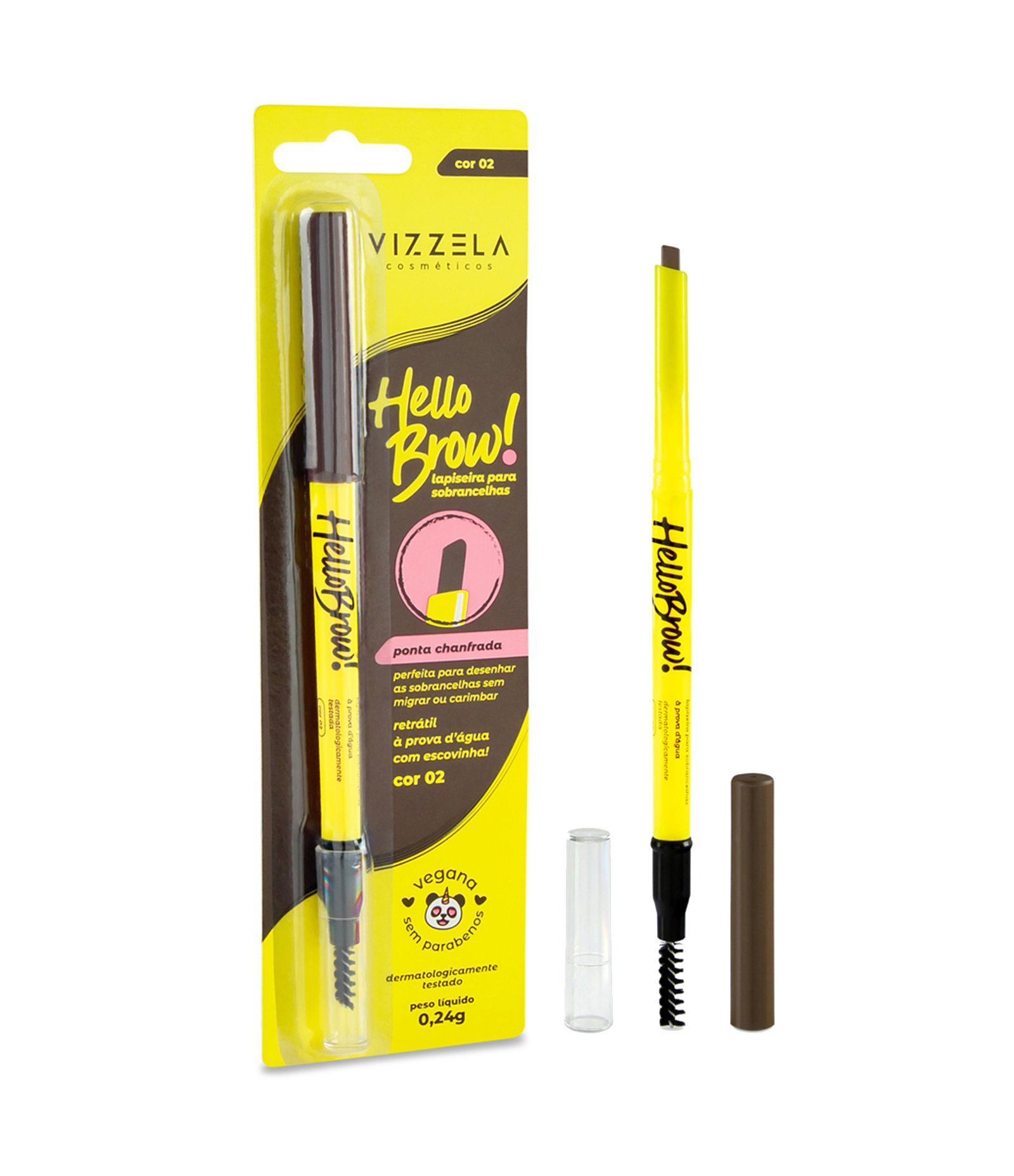 Lapiseira para Sobrancelhas Vizzela Hello Brow Cor 2 2