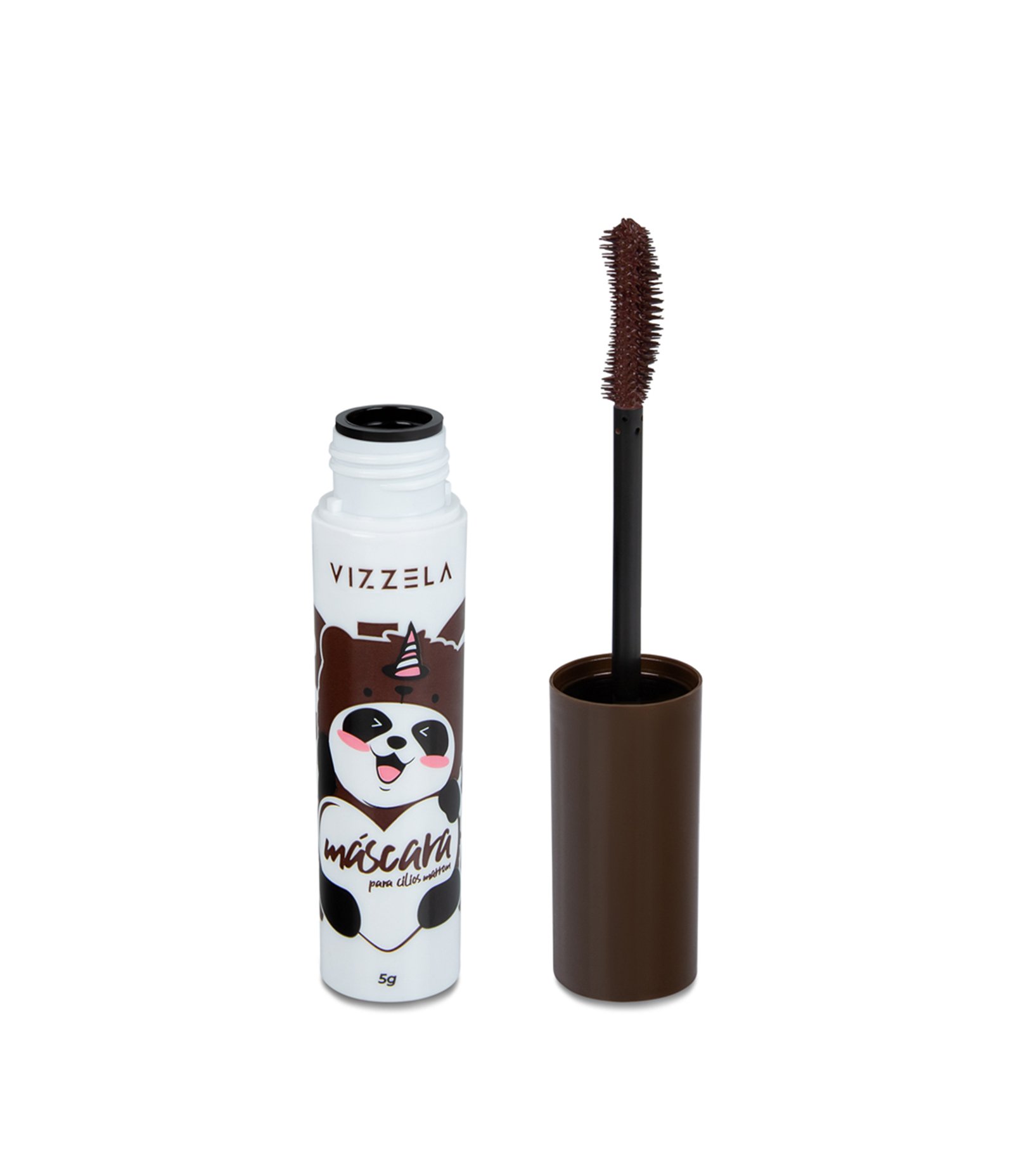 Máscara para Cílios Big No Panda Brown Vizzela Marrom 1