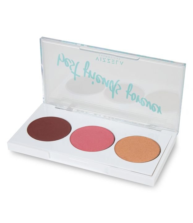 Paleta BFF Vizzela Contorno Blush e Iluminador