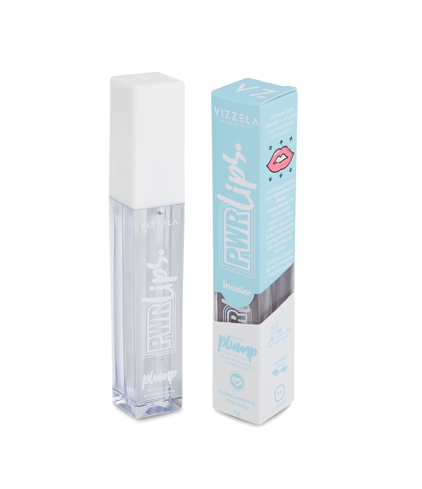 Power Lips Top Coat Vizzela Incolor 2