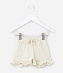 Short Infantil com Babadinhos e Brilhos - Tam 0 a 18 meses