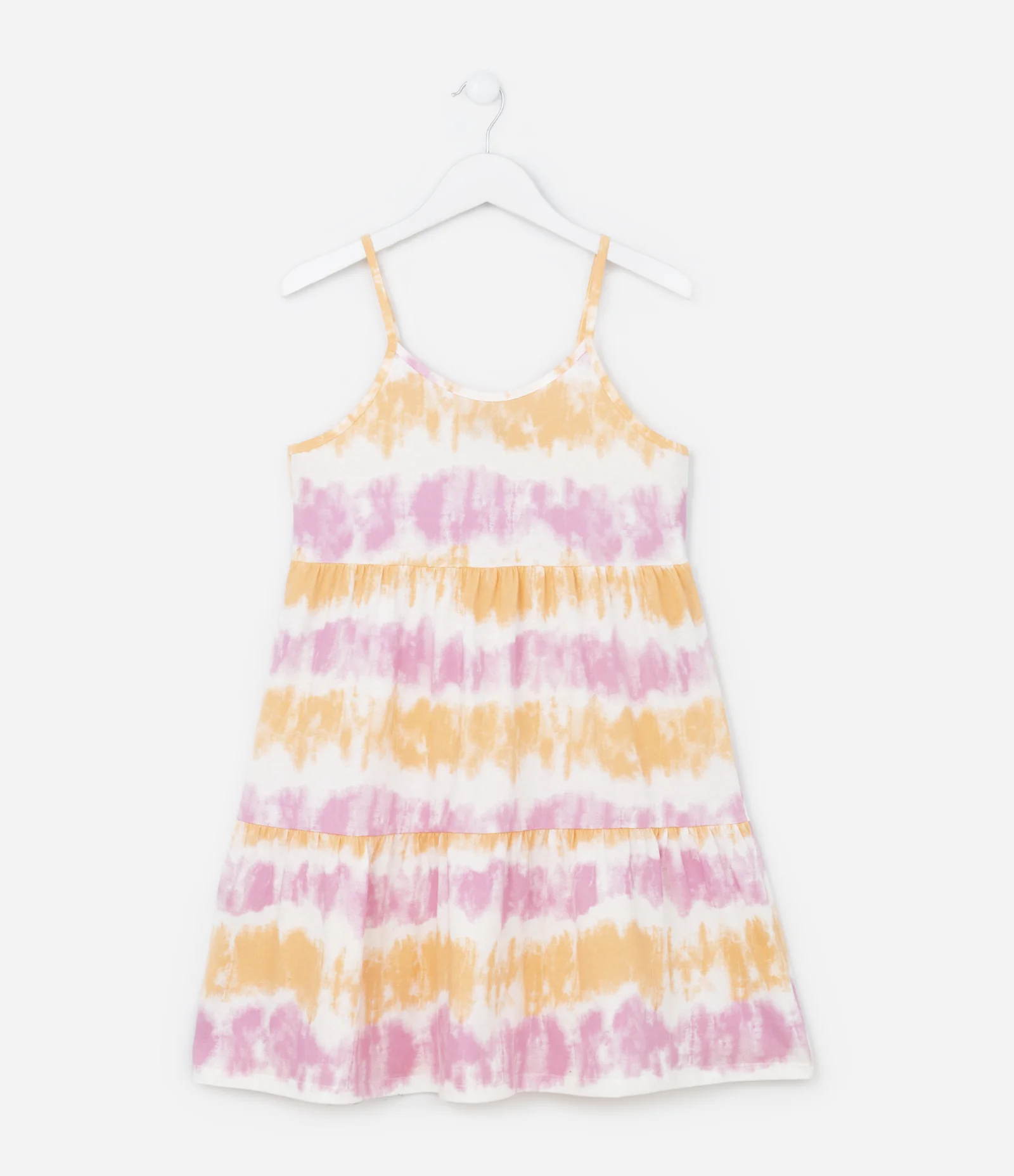 Vestido Infantil com Estampa Tie Dye - Tam 5 a 14 Anos Multicores 1