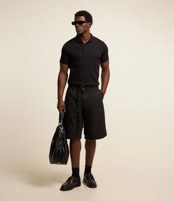 Bermuda Jorts Alfaiatada com Cinto
