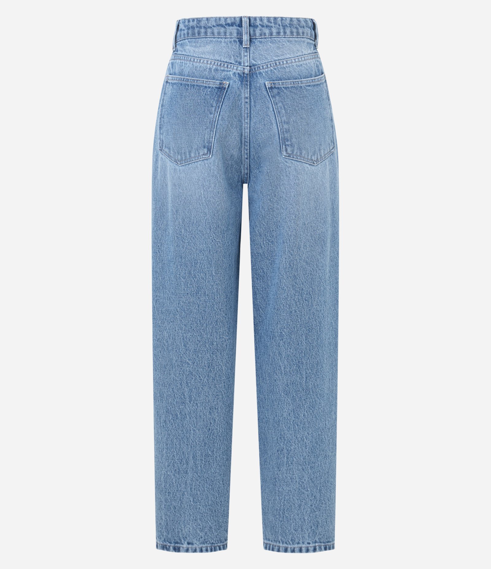 Calça Balloon em Jeans com Recortes Laterais Azul 6