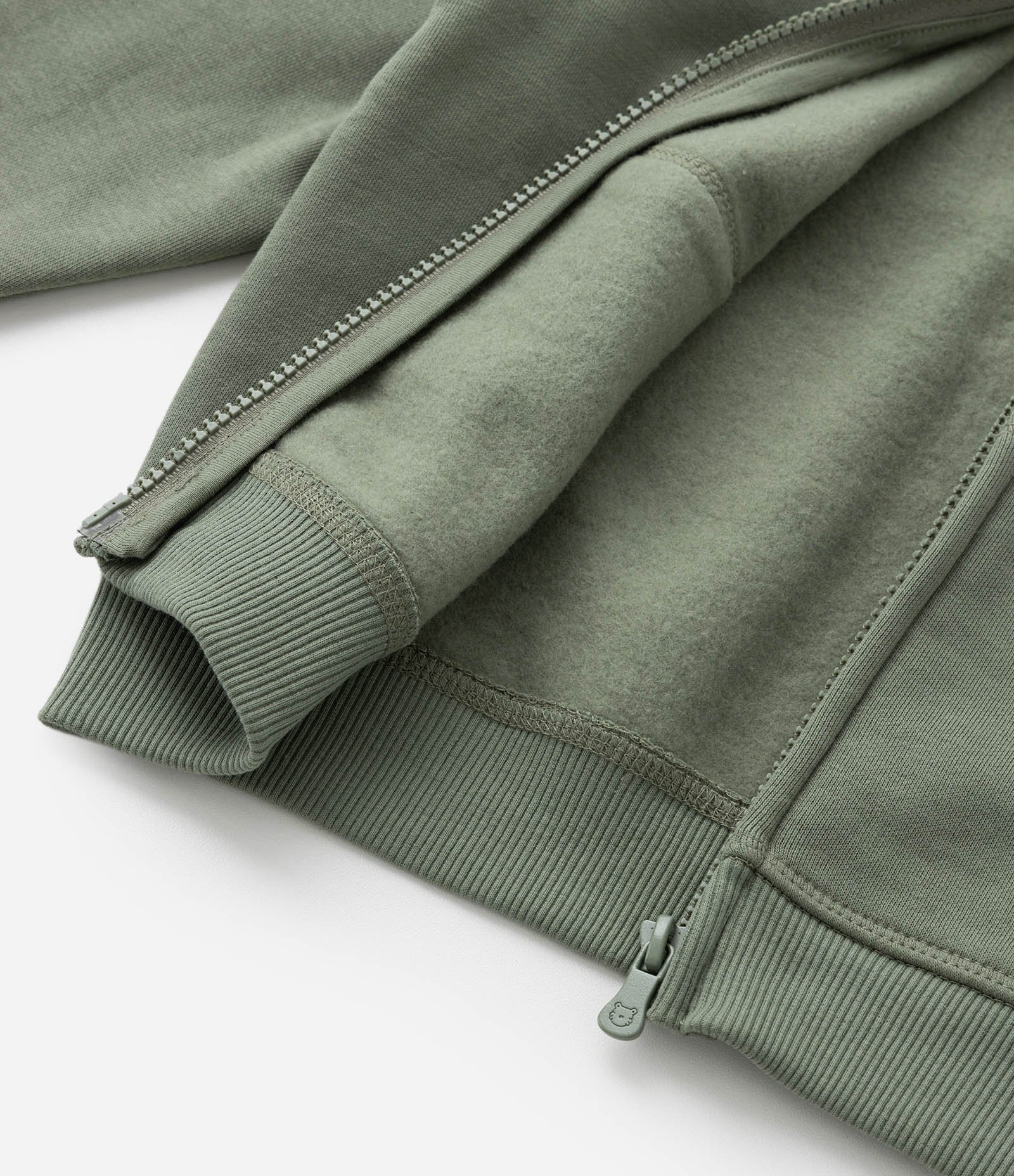 Casaco Infantil Quentinho com Capuz e Bordado 98 - Tam 1 a 6 Anos Verde 6