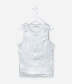 Regata Infantil Canelada com Fundo em Foil - Tam 7 a 14 Anos