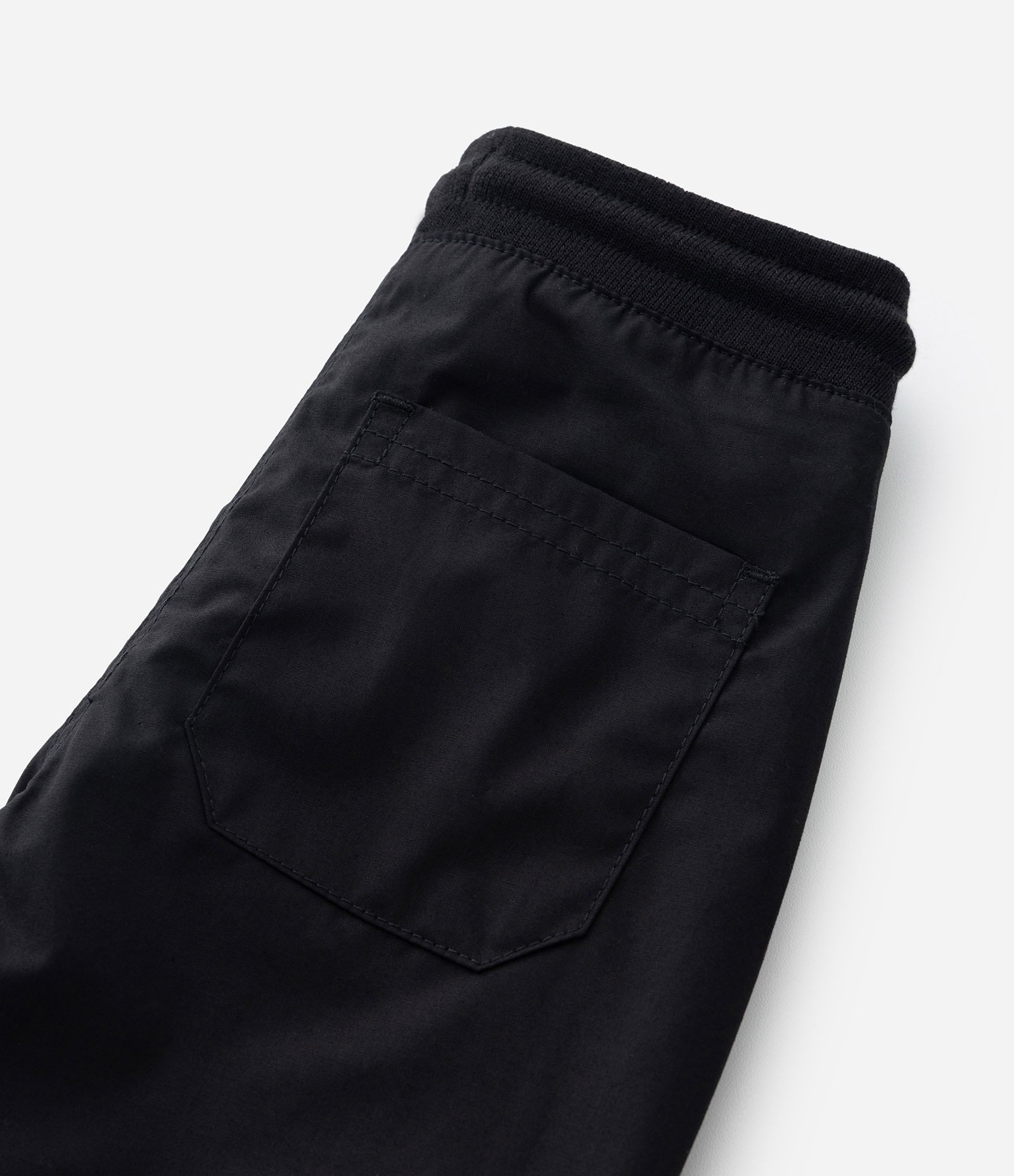 Calça Infantil em Sarja com Bolsos e Recortes - Tam 1 a 5 anos Preto 6